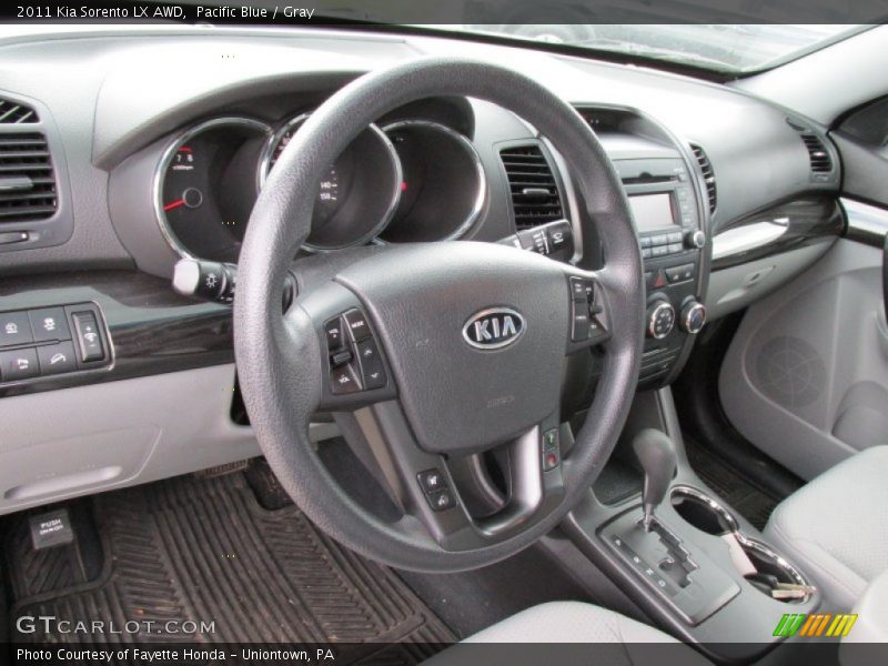 Pacific Blue / Gray 2011 Kia Sorento LX AWD
