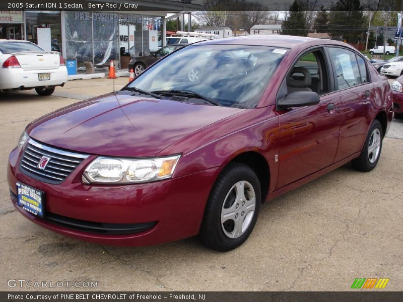 Berry Red / Gray 2005 Saturn ION 1 Sedan