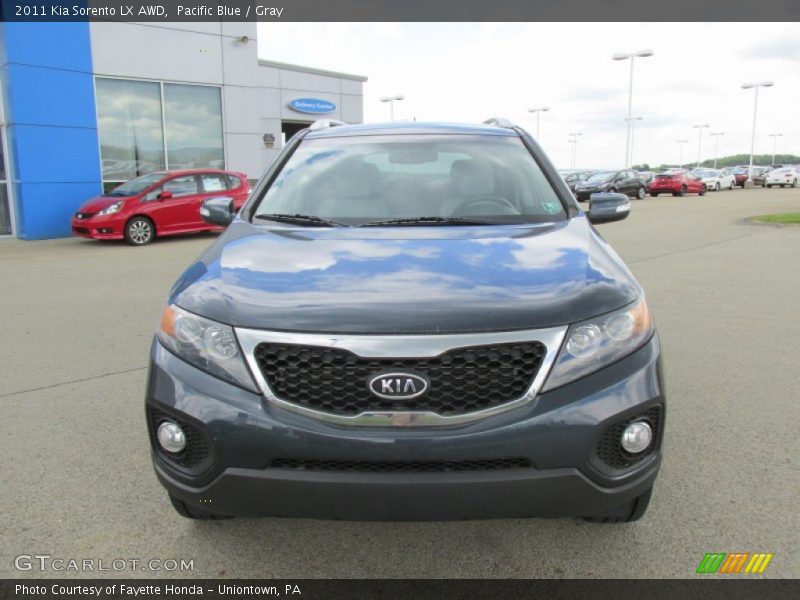 Pacific Blue / Gray 2011 Kia Sorento LX AWD