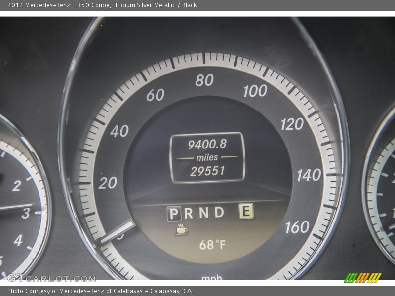Iridium Silver Metallic / Black 2012 Mercedes-Benz E 350 Coupe
