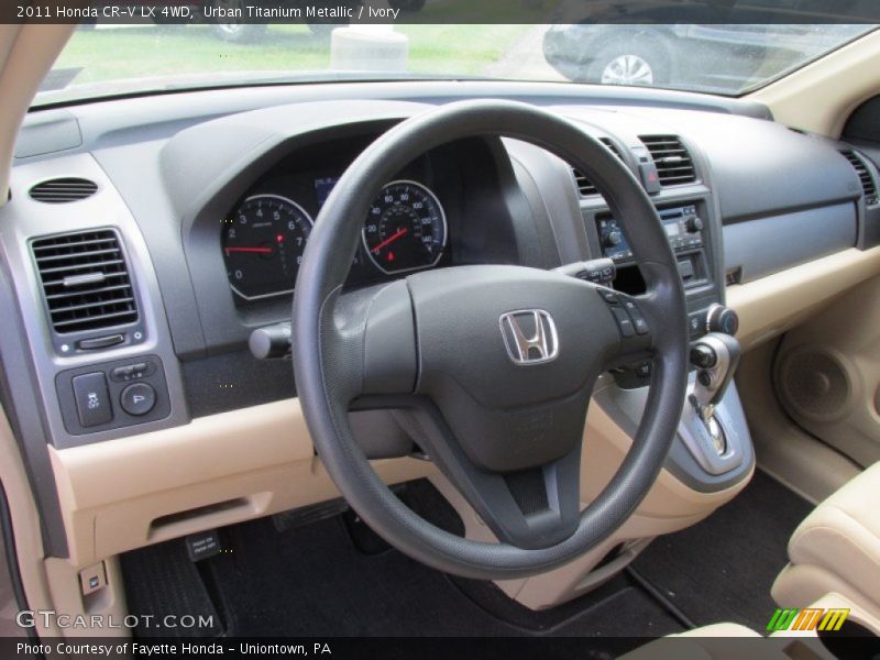 Urban Titanium Metallic / Ivory 2011 Honda CR-V LX 4WD