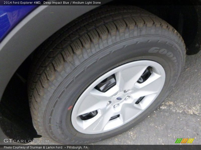Deep Impact Blue / Medium Light Stone 2014 Ford Explorer 4WD