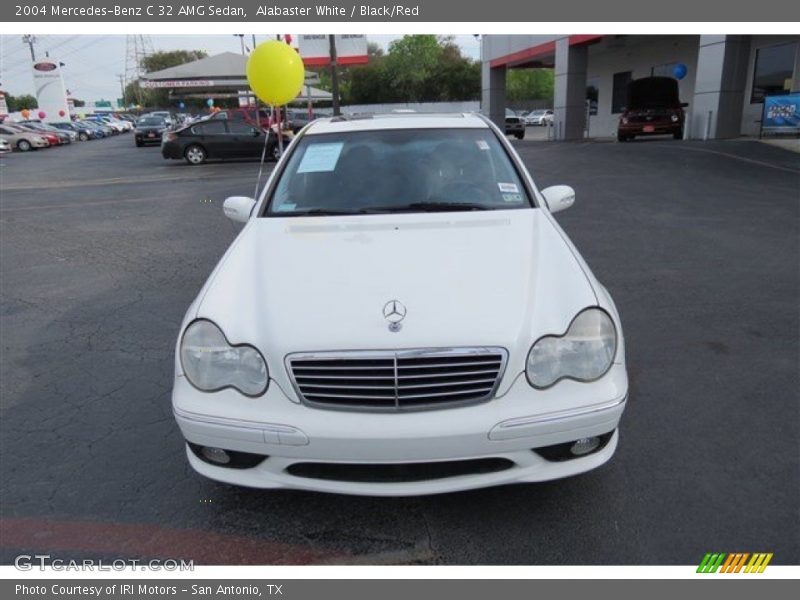 Alabaster White / Black/Red 2004 Mercedes-Benz C 32 AMG Sedan