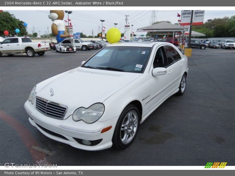 Alabaster White / Black/Red 2004 Mercedes-Benz C 32 AMG Sedan