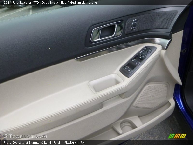 Deep Impact Blue / Medium Light Stone 2014 Ford Explorer 4WD