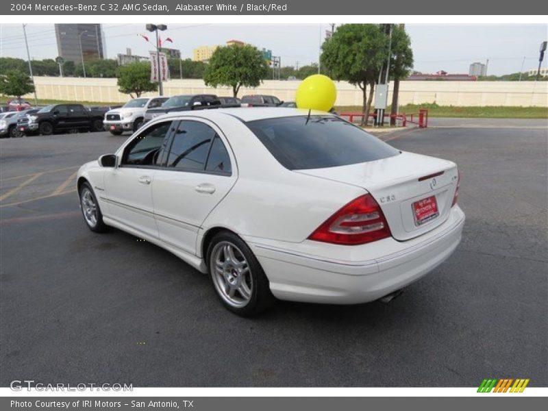Alabaster White / Black/Red 2004 Mercedes-Benz C 32 AMG Sedan