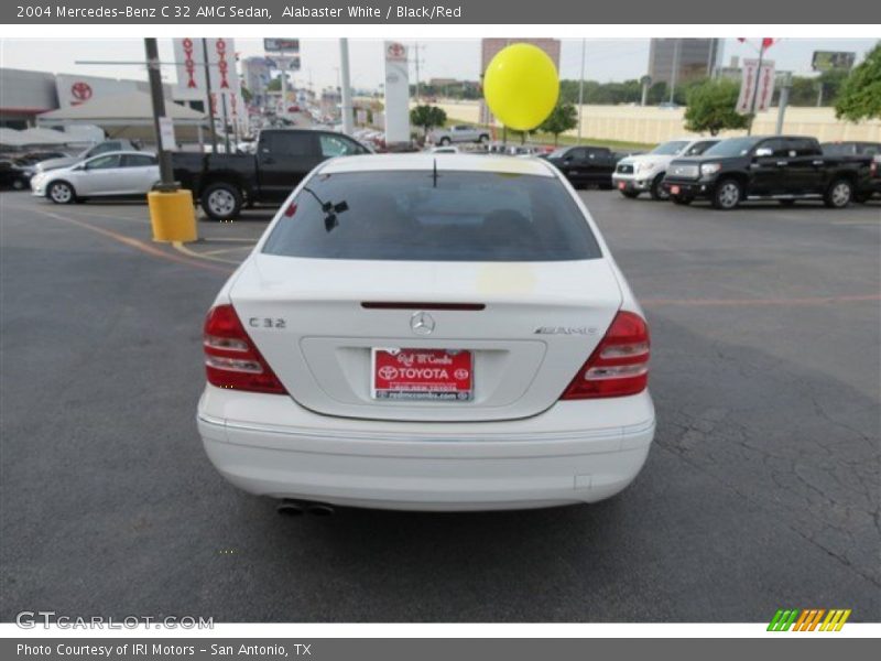 Alabaster White / Black/Red 2004 Mercedes-Benz C 32 AMG Sedan