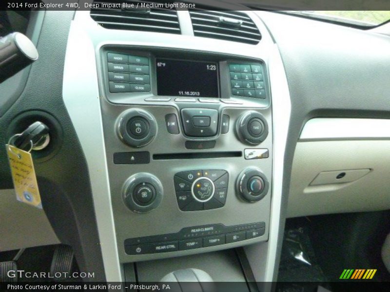 Deep Impact Blue / Medium Light Stone 2014 Ford Explorer 4WD