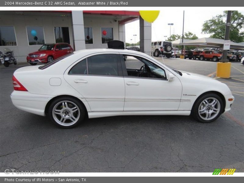 Alabaster White / Black/Red 2004 Mercedes-Benz C 32 AMG Sedan