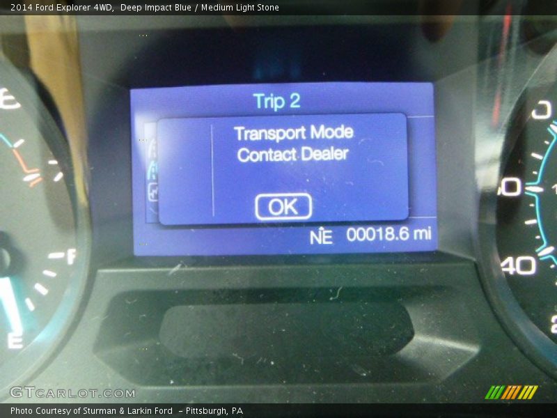 Deep Impact Blue / Medium Light Stone 2014 Ford Explorer 4WD