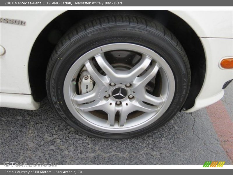 Alabaster White / Black/Red 2004 Mercedes-Benz C 32 AMG Sedan