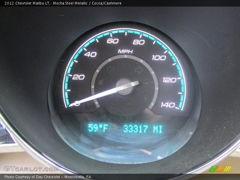 Mocha Steel Metallic / Cocoa/Cashmere 2012 Chevrolet Malibu LT