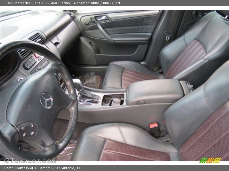 Alabaster White / Black/Red 2004 Mercedes-Benz C 32 AMG Sedan