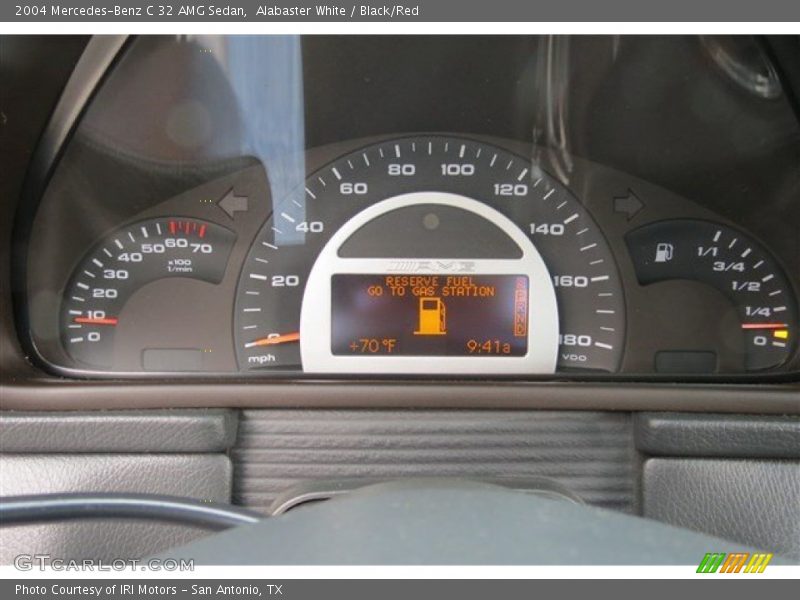 Alabaster White / Black/Red 2004 Mercedes-Benz C 32 AMG Sedan