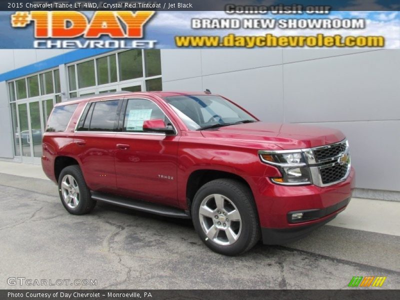 Crystal Red Tintcoat / Jet Black 2015 Chevrolet Tahoe LT 4WD