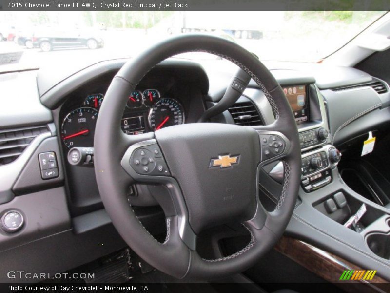 Crystal Red Tintcoat / Jet Black 2015 Chevrolet Tahoe LT 4WD