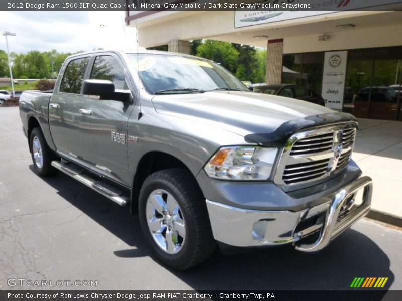 Mineral Gray Metallic / Dark Slate Gray/Medium Graystone 2012 Dodge Ram 1500 SLT Quad Cab 4x4