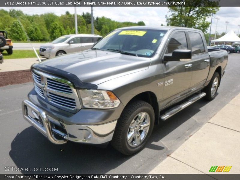 Mineral Gray Metallic / Dark Slate Gray/Medium Graystone 2012 Dodge Ram 1500 SLT Quad Cab 4x4