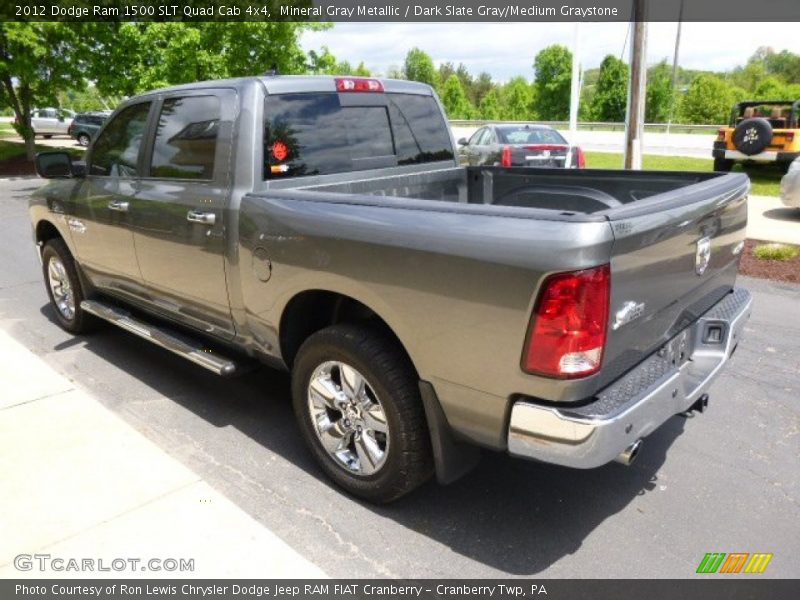 Mineral Gray Metallic / Dark Slate Gray/Medium Graystone 2012 Dodge Ram 1500 SLT Quad Cab 4x4