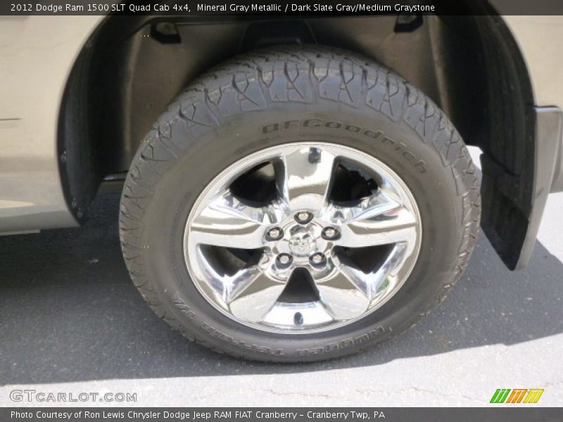 Mineral Gray Metallic / Dark Slate Gray/Medium Graystone 2012 Dodge Ram 1500 SLT Quad Cab 4x4