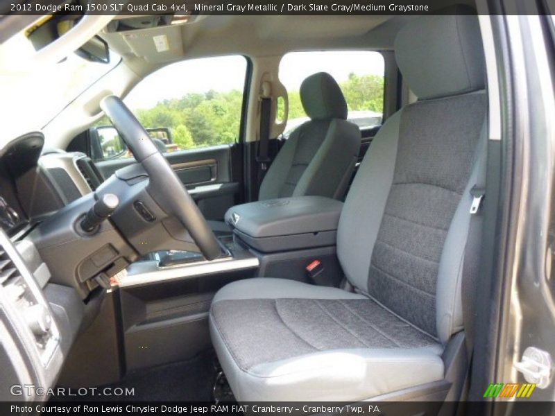 Mineral Gray Metallic / Dark Slate Gray/Medium Graystone 2012 Dodge Ram 1500 SLT Quad Cab 4x4