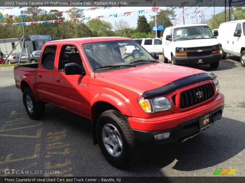Radiant Red / Oak 2003 Toyota Tacoma V6 PreRunner Double Cab