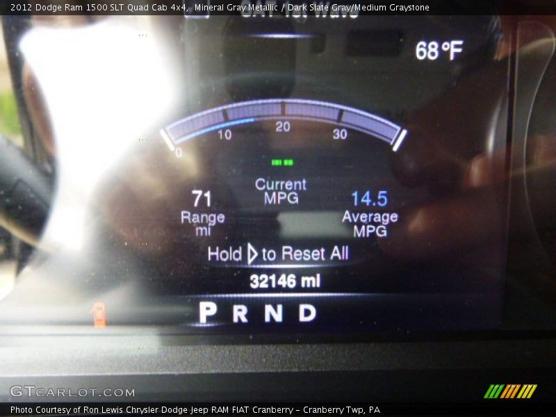 Mineral Gray Metallic / Dark Slate Gray/Medium Graystone 2012 Dodge Ram 1500 SLT Quad Cab 4x4