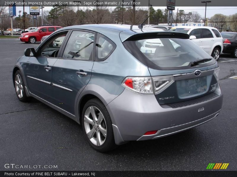 Sage Green Metallic / Ivory Tricot 2009 Subaru Impreza Outback Sport Wagon