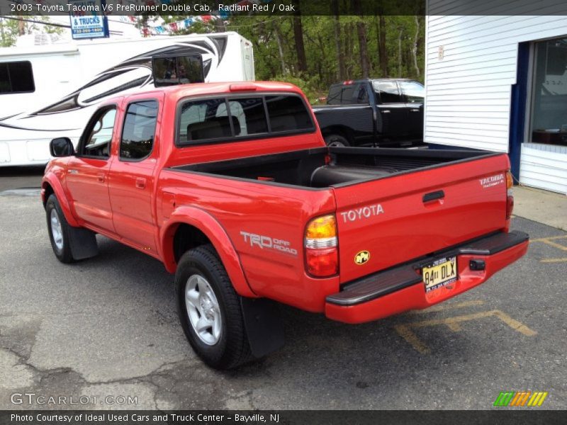 Radiant Red / Oak 2003 Toyota Tacoma V6 PreRunner Double Cab