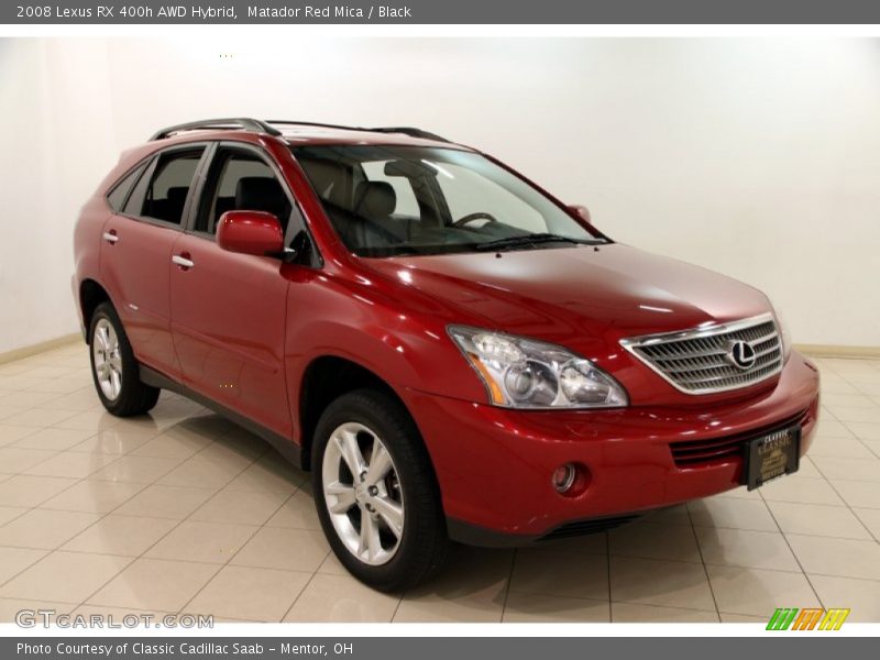 Matador Red Mica / Black 2008 Lexus RX 400h AWD Hybrid