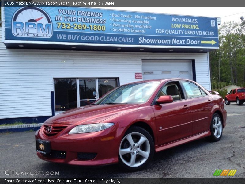 Redfire Metallic / Beige 2005 Mazda MAZDA6 s Sport Sedan