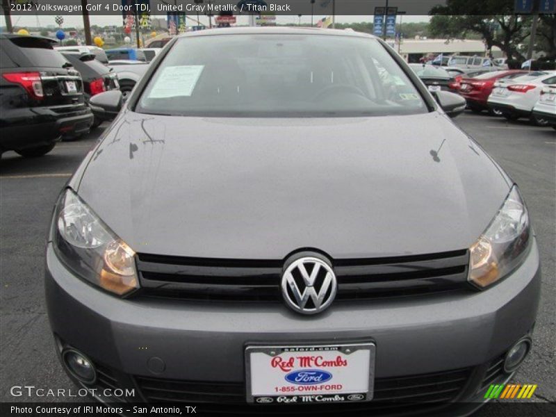United Gray Metallic / Titan Black 2012 Volkswagen Golf 4 Door TDI