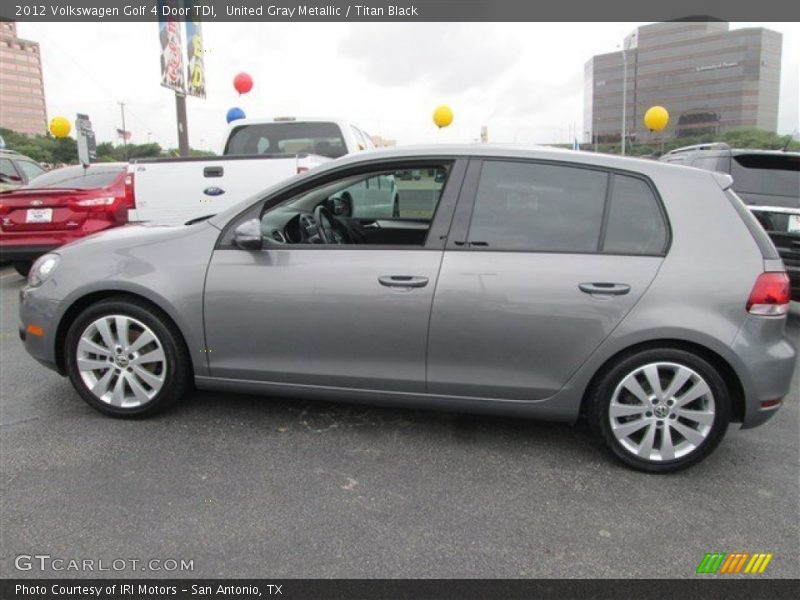 United Gray Metallic / Titan Black 2012 Volkswagen Golf 4 Door TDI