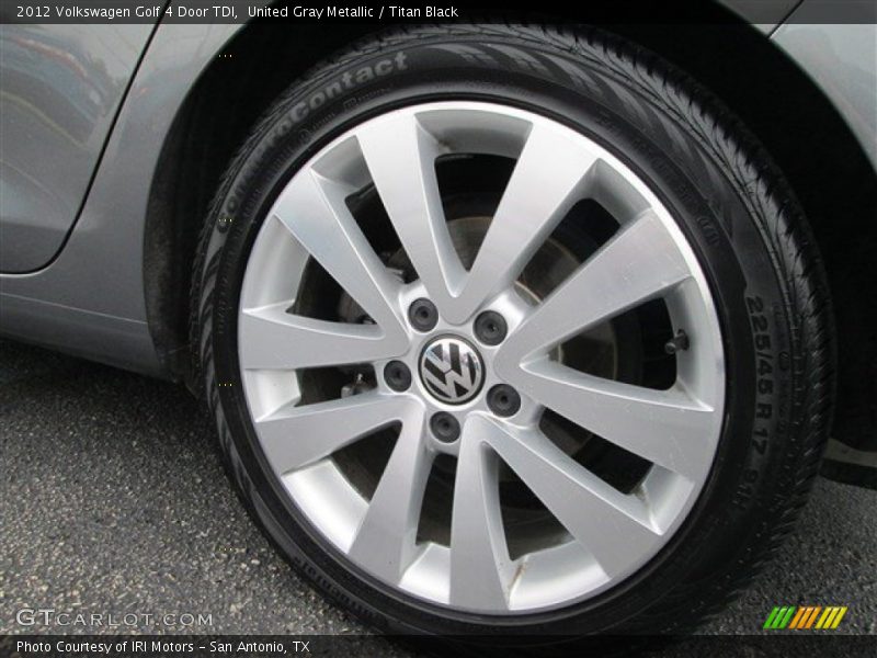 United Gray Metallic / Titan Black 2012 Volkswagen Golf 4 Door TDI
