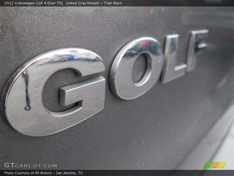 United Gray Metallic / Titan Black 2012 Volkswagen Golf 4 Door TDI