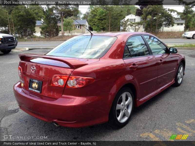Redfire Metallic / Beige 2005 Mazda MAZDA6 s Sport Sedan