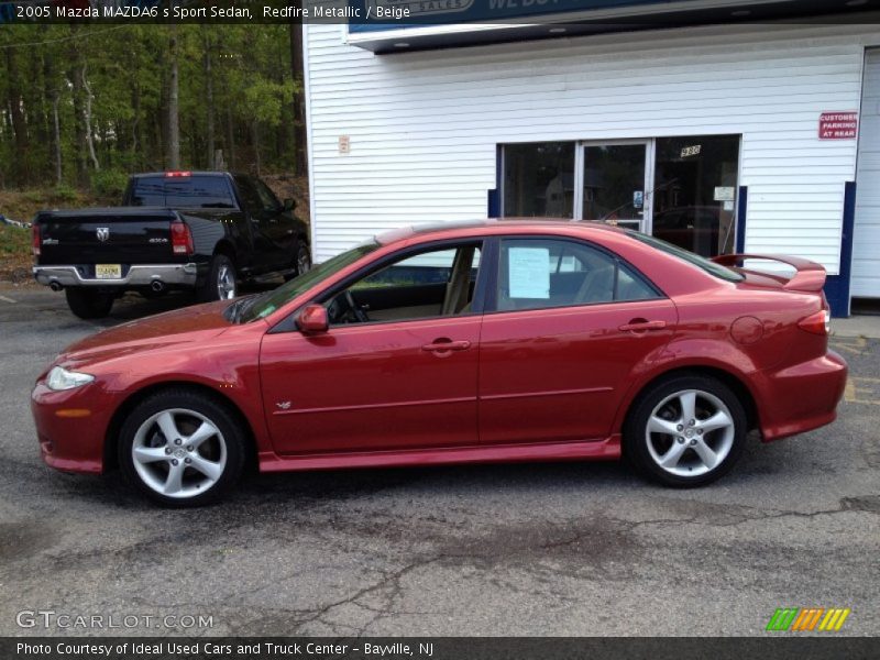 Redfire Metallic / Beige 2005 Mazda MAZDA6 s Sport Sedan