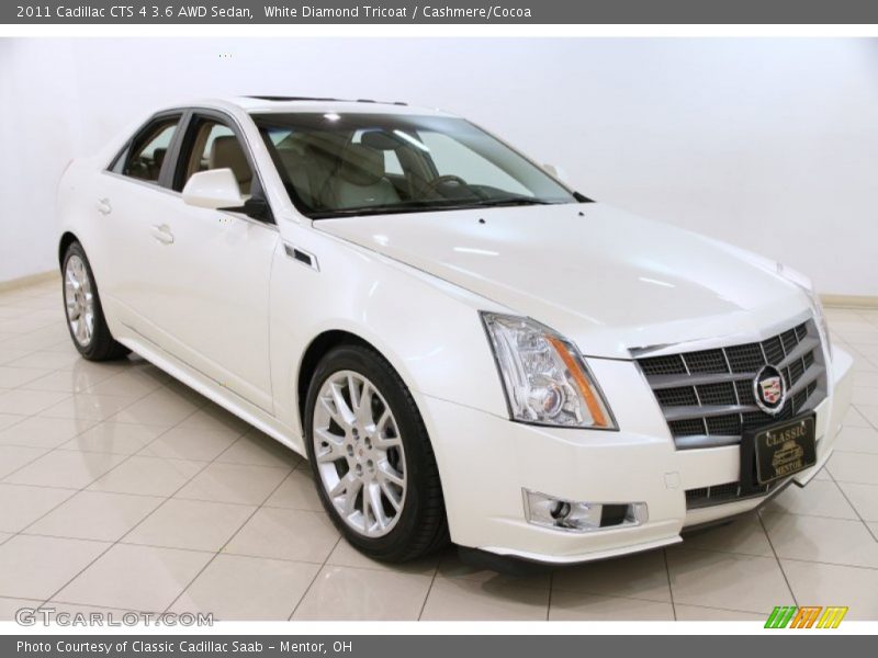 White Diamond Tricoat / Cashmere/Cocoa 2011 Cadillac CTS 4 3.6 AWD Sedan
