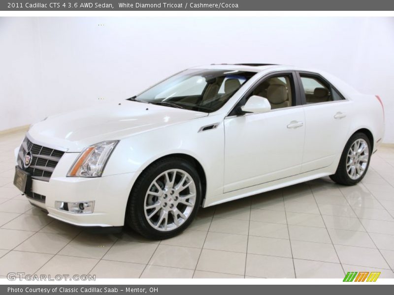 White Diamond Tricoat / Cashmere/Cocoa 2011 Cadillac CTS 4 3.6 AWD Sedan