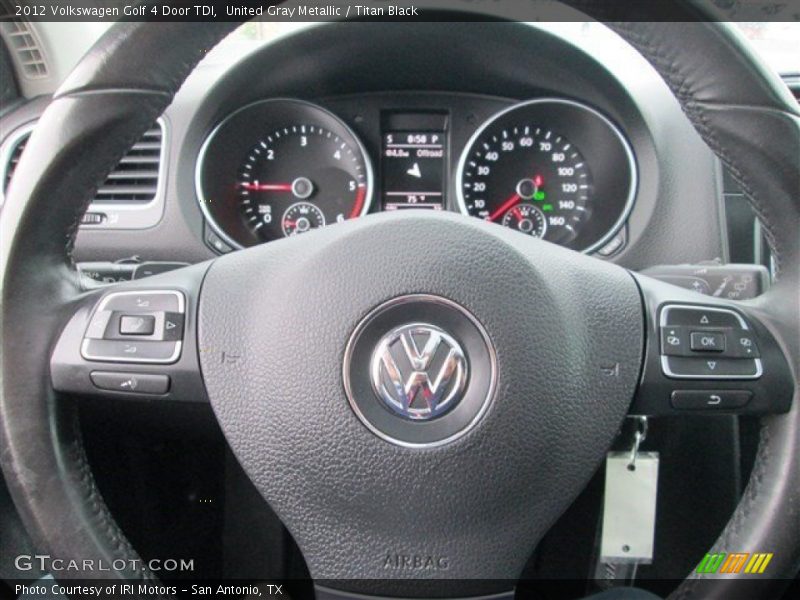 United Gray Metallic / Titan Black 2012 Volkswagen Golf 4 Door TDI