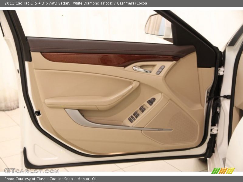 White Diamond Tricoat / Cashmere/Cocoa 2011 Cadillac CTS 4 3.6 AWD Sedan