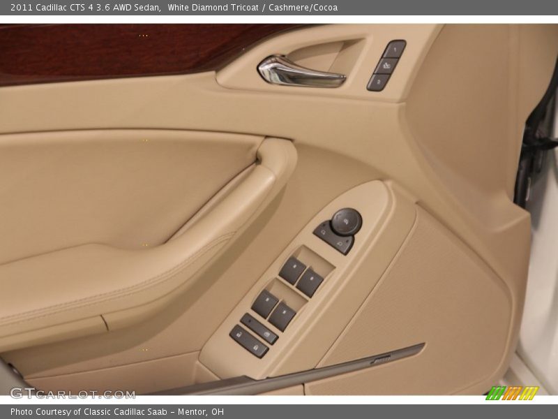 White Diamond Tricoat / Cashmere/Cocoa 2011 Cadillac CTS 4 3.6 AWD Sedan