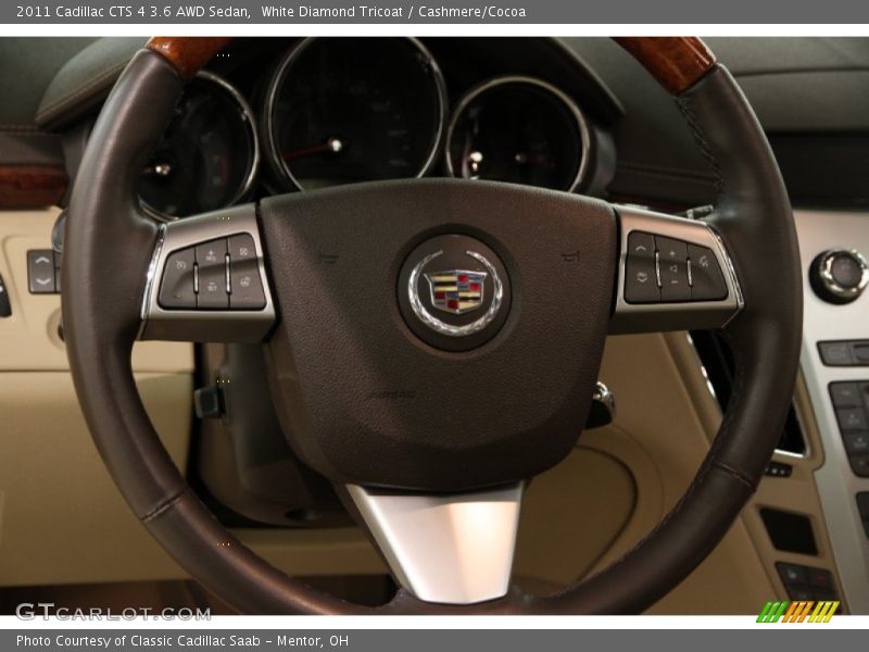 White Diamond Tricoat / Cashmere/Cocoa 2011 Cadillac CTS 4 3.6 AWD Sedan