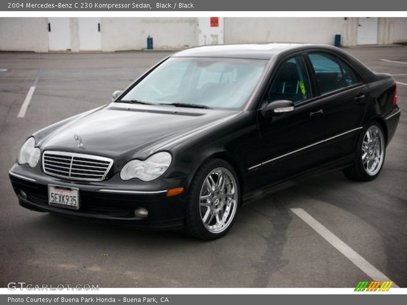Black / Black 2004 Mercedes-Benz C 230 Kompressor Sedan