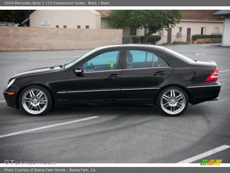 Black / Black 2004 Mercedes-Benz C 230 Kompressor Sedan