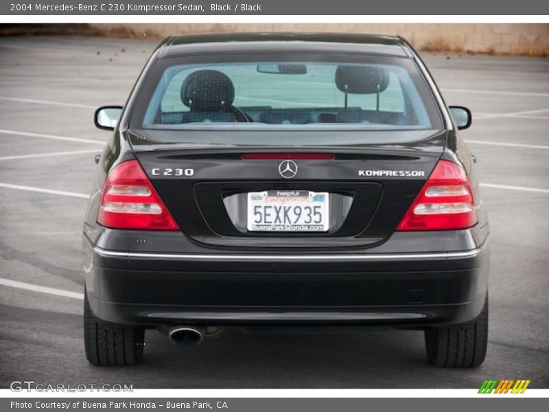 Black / Black 2004 Mercedes-Benz C 230 Kompressor Sedan