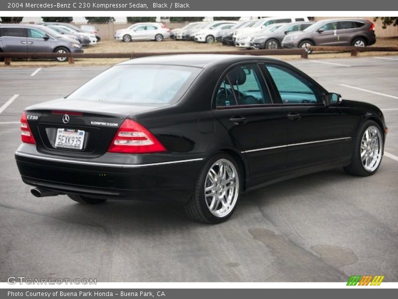 Black / Black 2004 Mercedes-Benz C 230 Kompressor Sedan