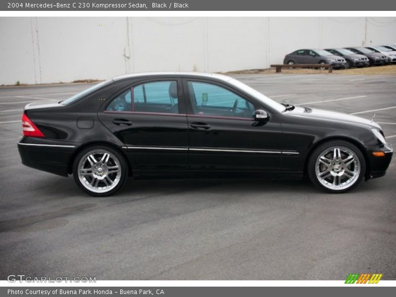 Black / Black 2004 Mercedes-Benz C 230 Kompressor Sedan