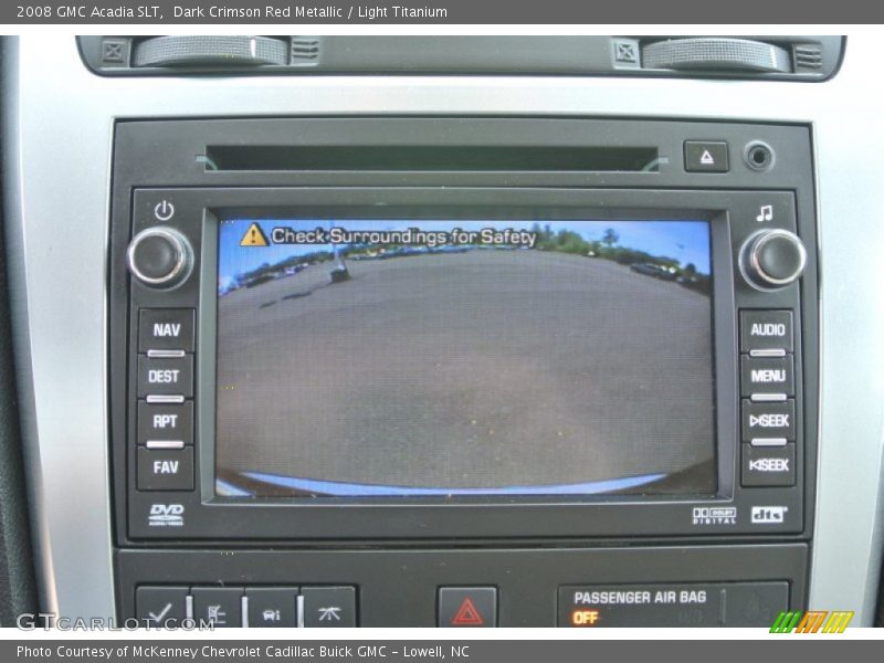 Dark Crimson Red Metallic / Light Titanium 2008 GMC Acadia SLT