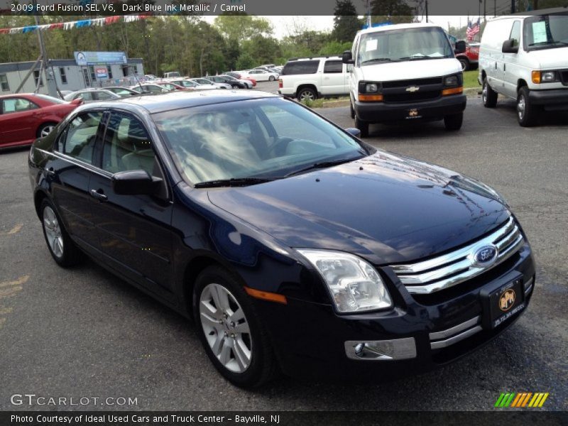 Dark Blue Ink Metallic / Camel 2009 Ford Fusion SEL V6